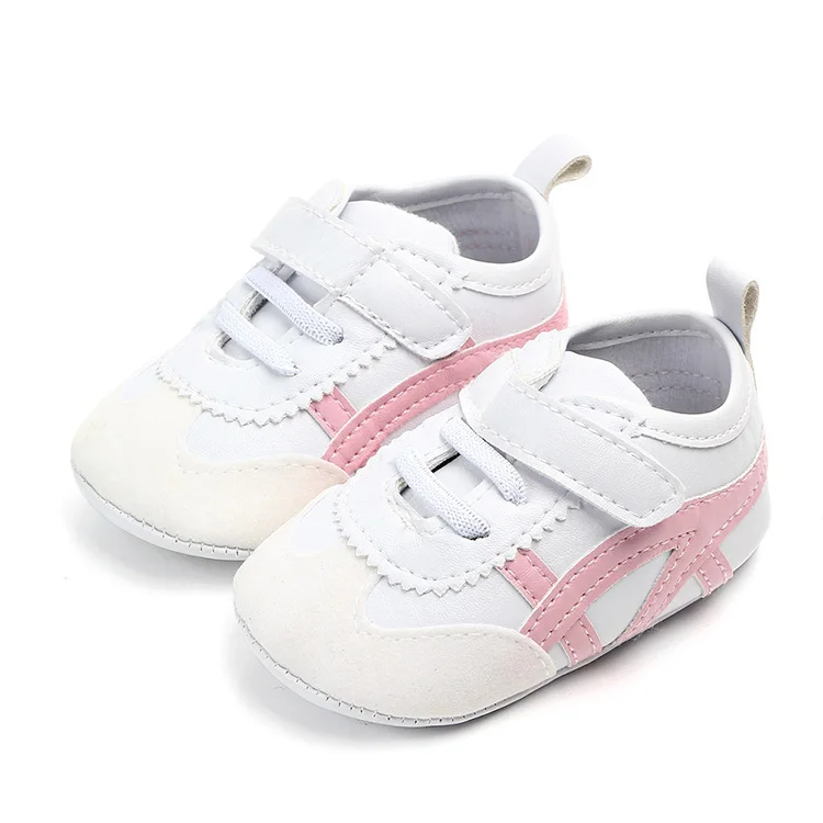 pink Детская кроватка для младенца обувь с мягкой подошвой для маленьких мальчиков и девочек обувь для малышей младенцев 0-18 месяцев Первые ходунки - Цвет: pink