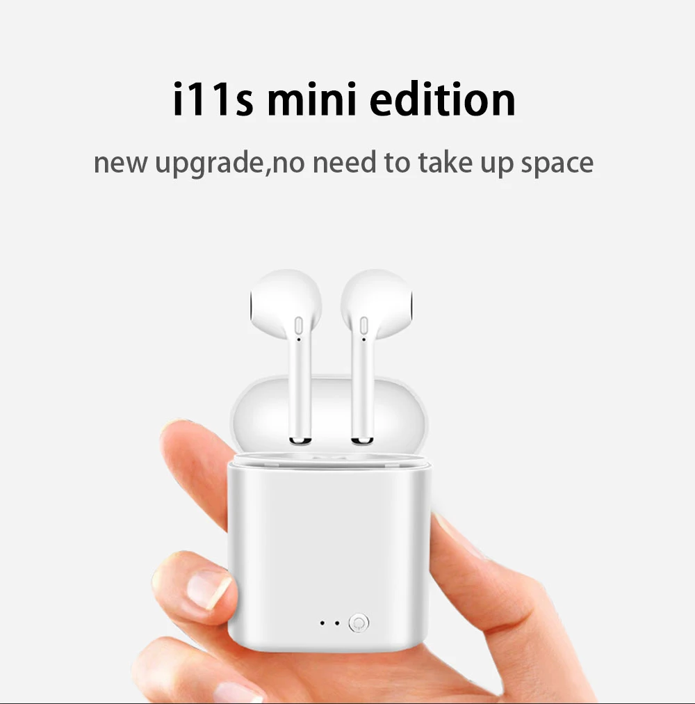 I11 TWS мини беспроводные Bluetooth наушники 5,0 Беспроводные наушники вкладыши гарнитура i7s с микрофоном для Xiaomi всех смартфонов