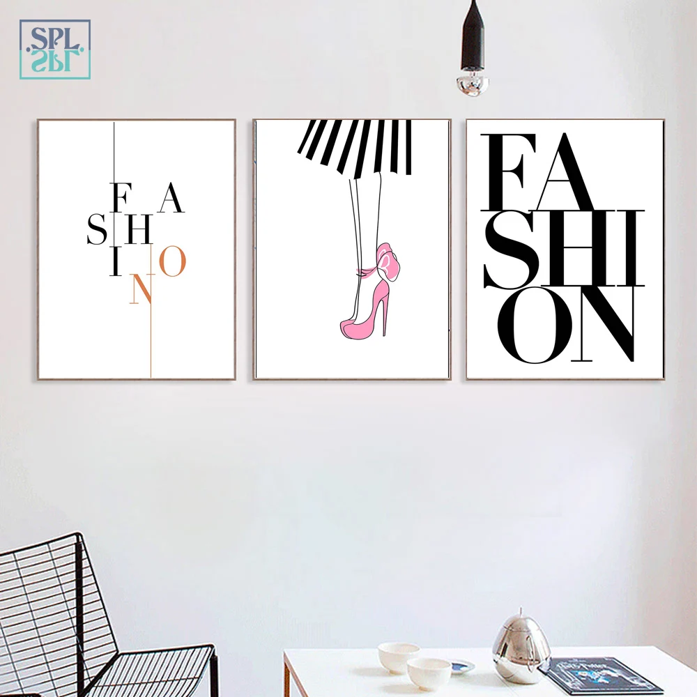 SPLSPL современная мода девушка постер Красота Настенная картина холст искусство