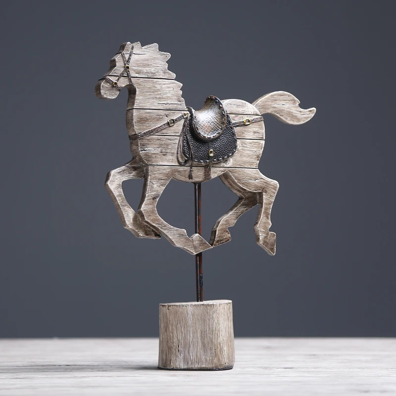

Retro Imitation Trojan Horse Decoration Creative Living Room Model House Cabinet Cafe Decoration Decoration Gift WL5161502