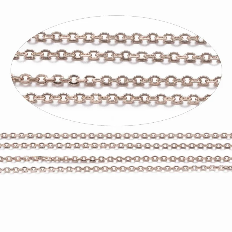 1.1x0.3mm 304 Stainless Steel Cable Chains for Jewelry Making Findings DIY Supplies with Spool about 10m/roll F60 | Украшения и