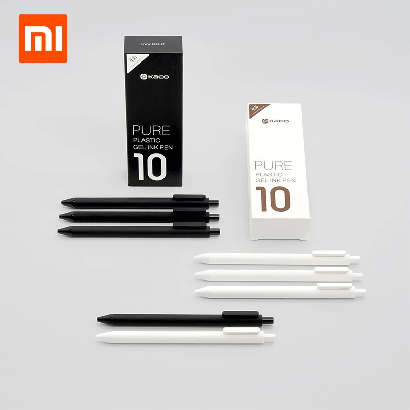 10 шт./лот Xiaomi KACO 0 5 мм Xiomi Mi Подпись P E N Gal чернила Гладкие письма прочный черная