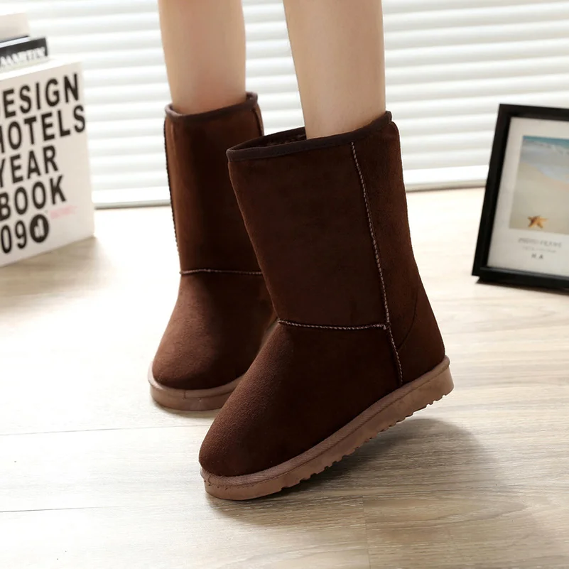 Зимние классические Женские зимние ботинки теплая обувь Утепленные