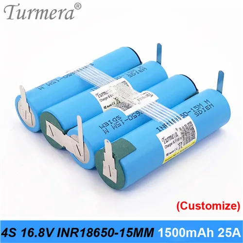 4S-battery-pack-H 3 S 12,6 V 4S 16,8 V 5s 18 V аккумулятор INR18650-15MM 1500 mah 25A разрядный ток для шуруповой отвертки батареи(настройка - Цвет: 4S-battery-pack-H