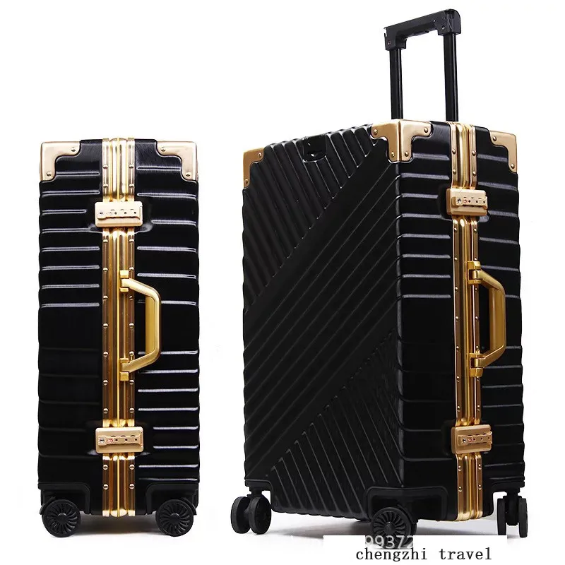 

2022 Carrylove 20"24"26"29" Inch Aluminium Frame Suitcase Box Strong Business Trolley Luggage Bag On Wheels