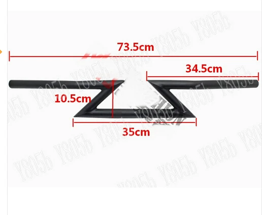 Motorcycle Chrome Drag Handlebars 1&quot Z Bars For Street Bike Dual Sport Chopper Custom Cruisers | Автомобили и мотоциклы