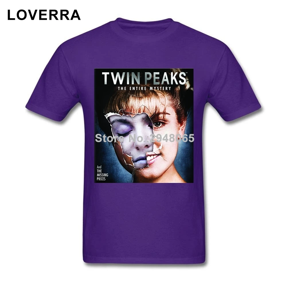 Хлопок Джерси Твин Пикс футболка Для мужчин с круглым вырезом летние хип хоп