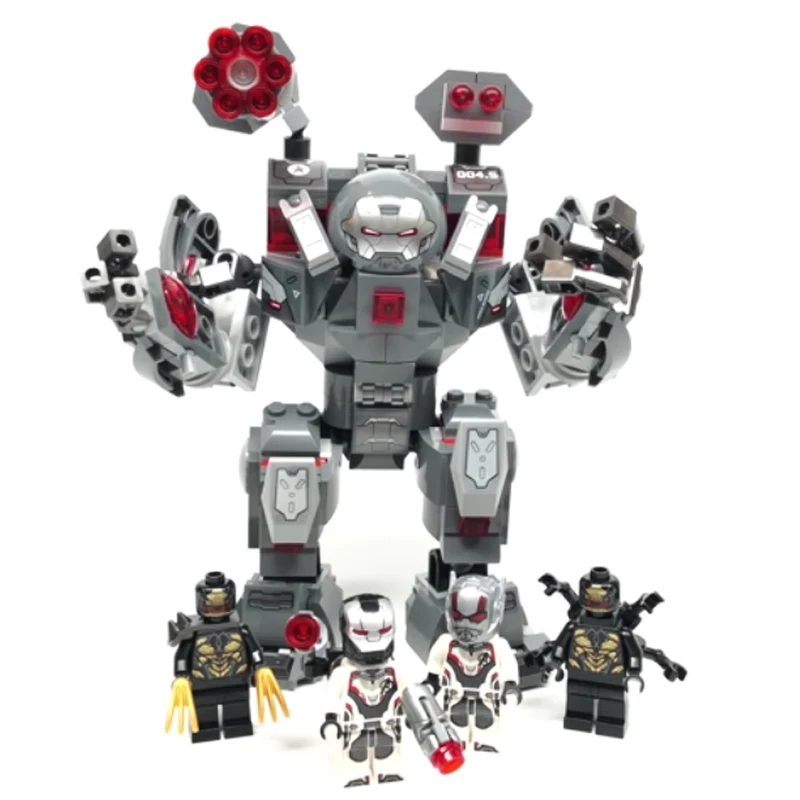 Супер герои модель строительные блоки чудесные The Outriders Attack War Machine Avengerss Ultimate Quinjet