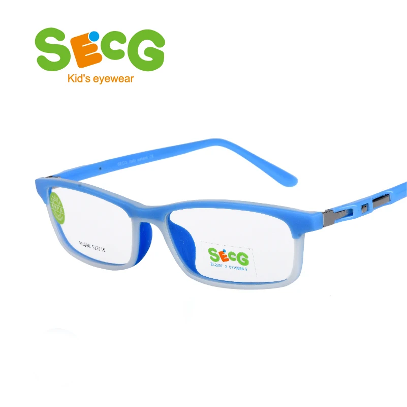 SECG Cute Soft Flexible Optical Children Glasses Frame Silicone Kids Glasses Eyewear Myopia Hyperopia Oculos Spectacles