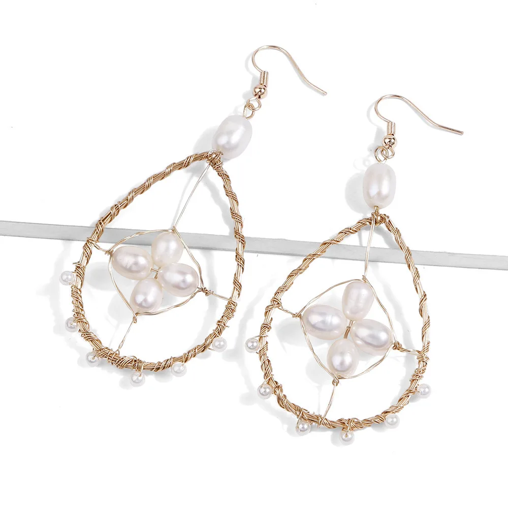 Серьги подвески с имитацией жемчуга 2019|Серьги-подвески| |