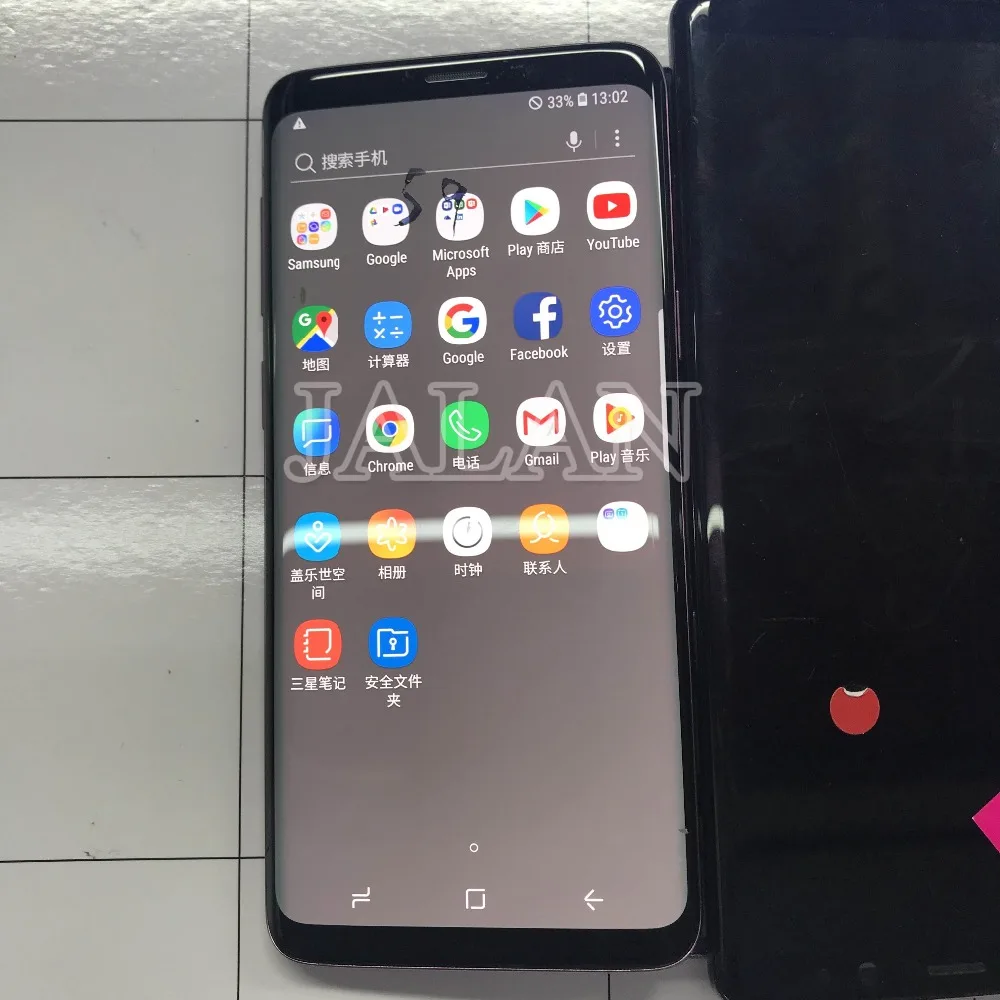 Краевой точечный ЖК-экран с рамкой для SM S9 s9p ЖК-дисплей сенсорный хорошо работает с черным точечным мобильным стеклом ремонт intall на телефоне