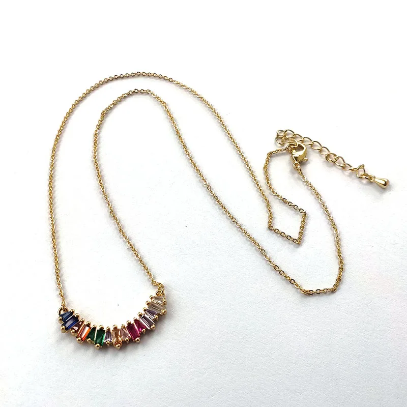 1 шт. модные ювелирные изделия золотого цвета микро паве CZ Кристалл Подвеска