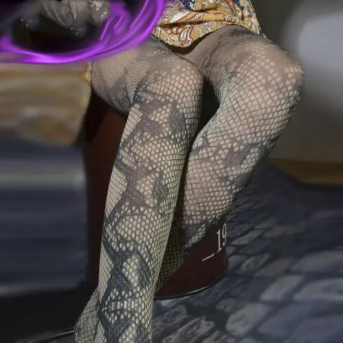 2019 г. пикантные Для женщин Блестящий змея печати шелковые колготы Летний стиль