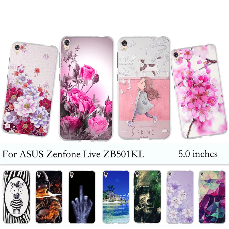 Чехол бампер для ASUS Zenfone Live ZB501KL силиконовый мягкий защитный чехол из ТПУ 5 0