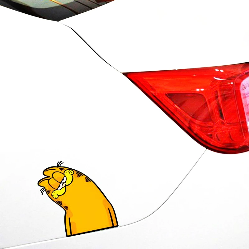 Алиавто украшение автомобиля Забавный Гарфилд кривая шея мультфильм наклейка
