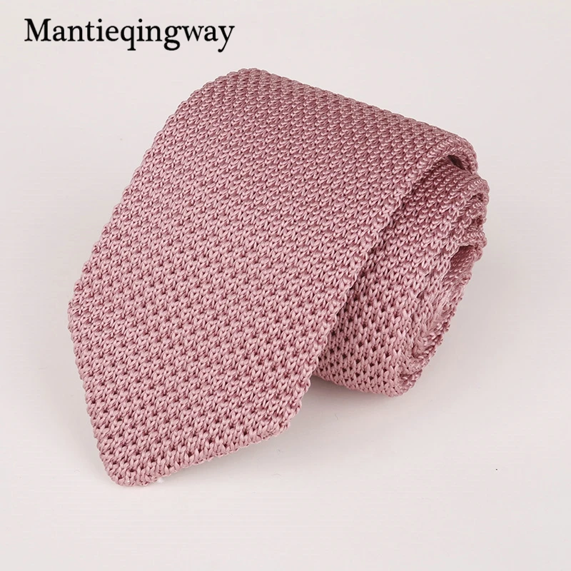 Мужские вязаные галстуки Mantieqingway Вязаные Галстуки для делового костюма