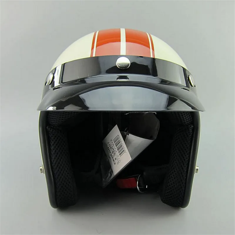 Ретро шлем для скутера с открытым лицом 3/4 дюйма|helmet retro|helmet blackhelmet dot |