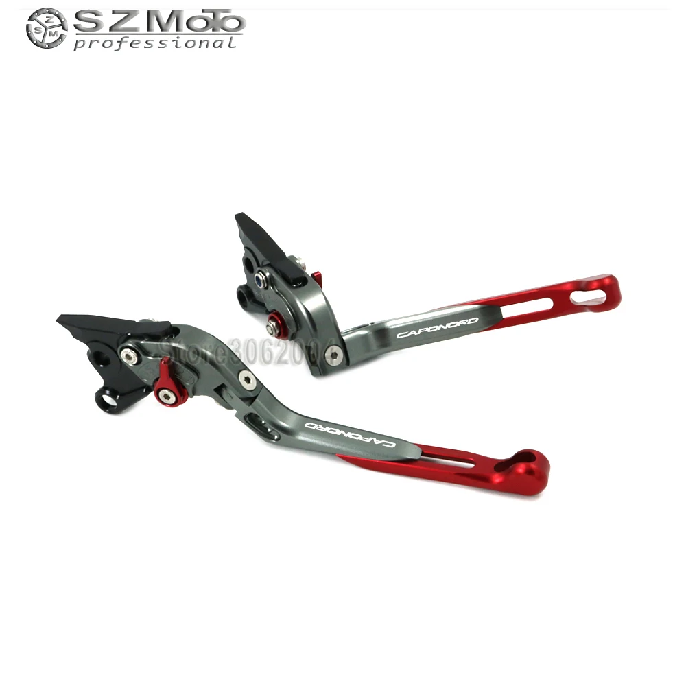 

For Aprilia CAPONORD 1200 2014 Aluminum Motorcycle Accessories Folding Extendable Adjustable Brakes Clutch Levers With LOGO CNC