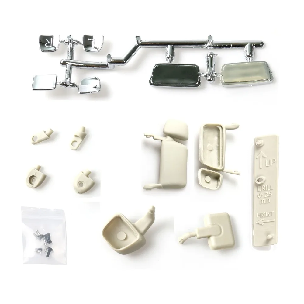 LESU ABS зеркало заднего вида для 1/14 DIY Tamiya Scania R620 R470 RC Трактор модель автомобиля