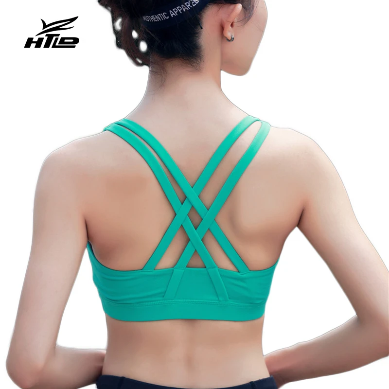 Бюстгальтер HTLD для фитнеса с перекрестными лямками Бралетт без косточек топы