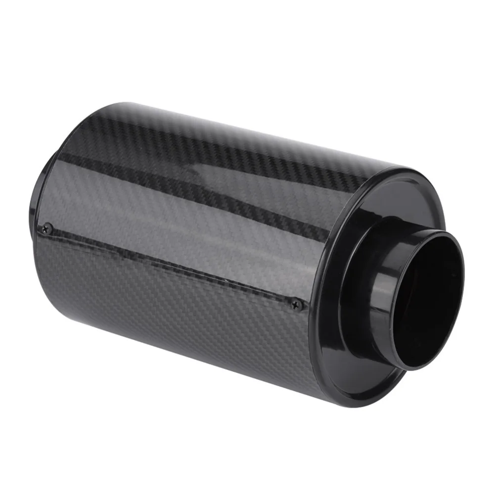 

Universal Carbon Fiber Induction Ram Filter Box 76mm/3" Cold Air Intake System with PVC Intake Hose Free Dropship