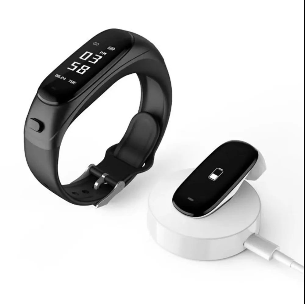 V08 умный браслет с сердечным ритмом и артериальным давлением Bluetooth гарнитура