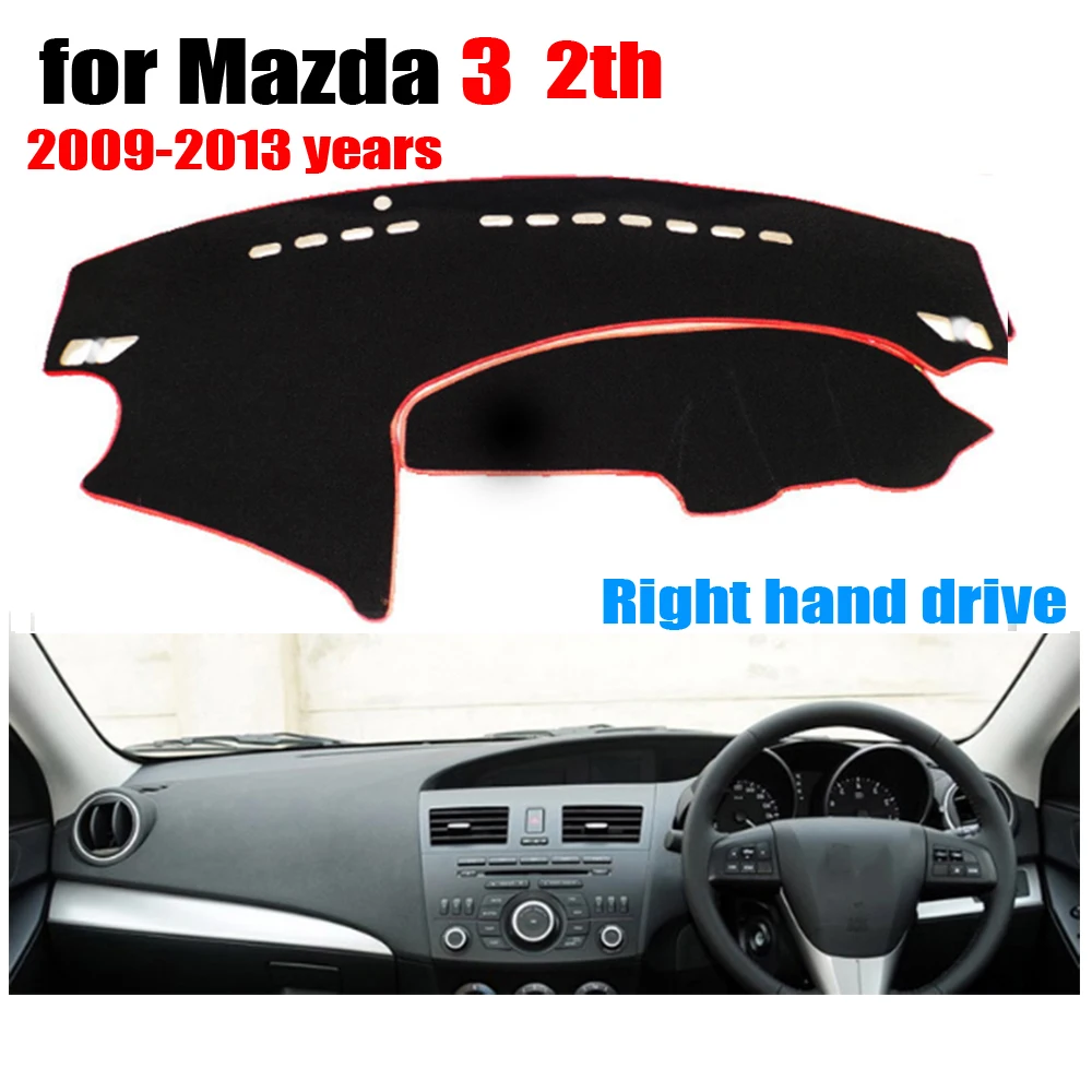 

Коврик для приборной панели автомобиля, коврик для правого руля Mazda 3 2 2009-2013 лет, коврик для приборной панели, накладки для приборной панели, ...