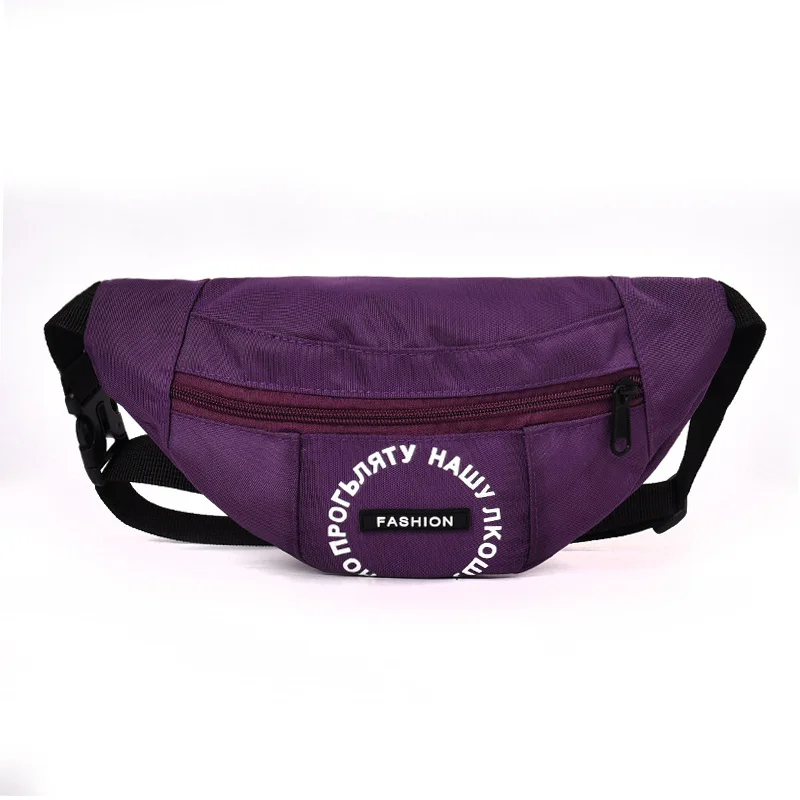 Purple Waist Bag CCRXRQ горячая распродажа Женские поясные сумки удобная холщовая поясная сумка женские новые модные женские ремни сумка Bananka через плечо грудь набедренная сумка - Цвет: Purple Waist Bag