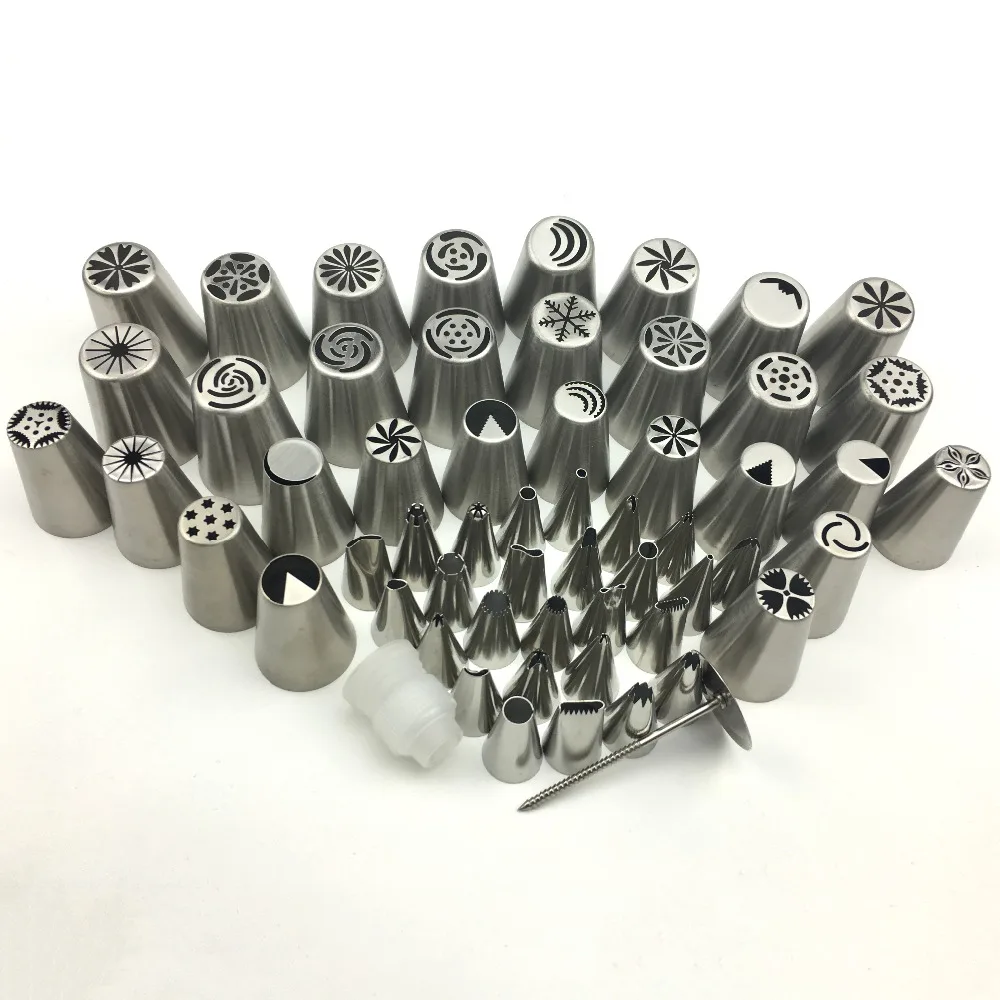 58 шт. стилей сопло из нержавеющей стали для русской глазури кондитерских