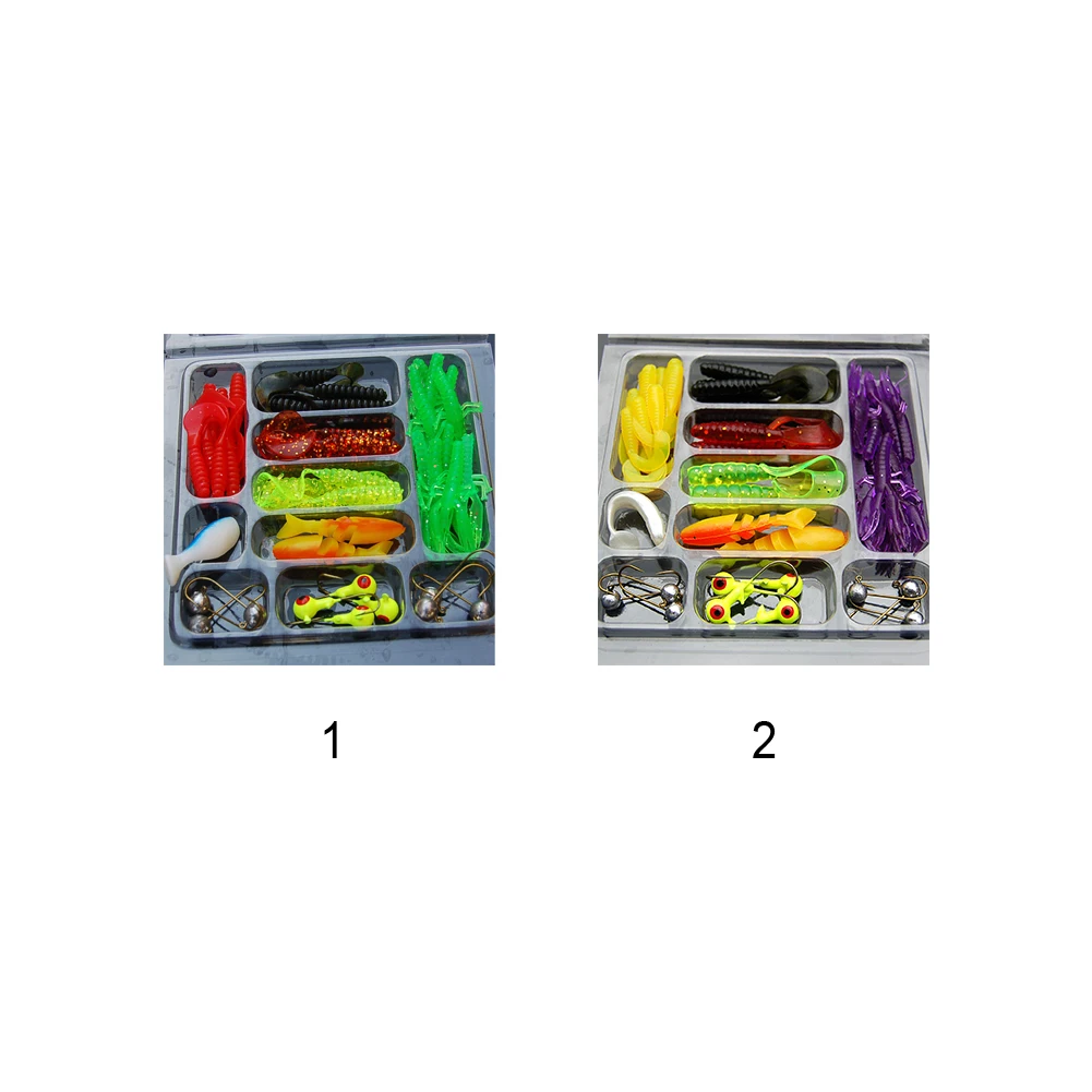 35 шт./лот рыболовные приманки набор смешанного Мягкая приманка в виде червей Карп