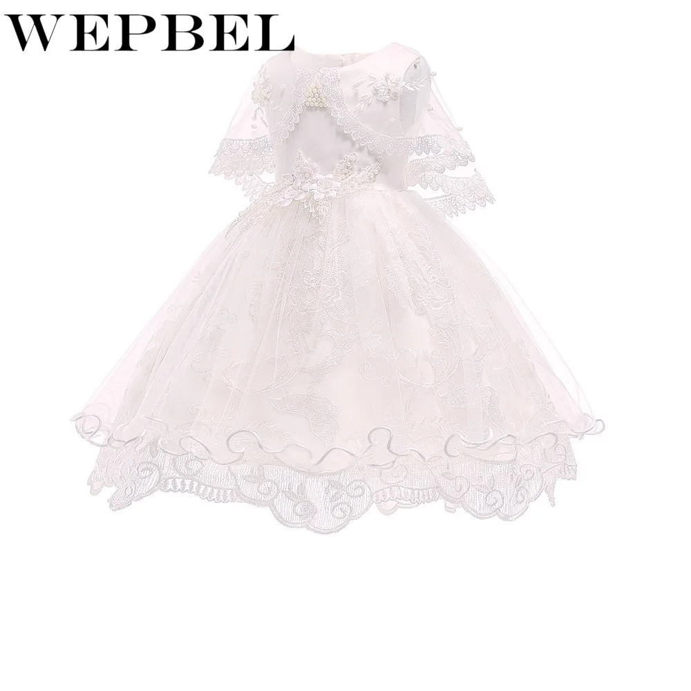 WEPBEL/6 видов цветов для маленьких девочек модное Сетчатое платье принцессы без