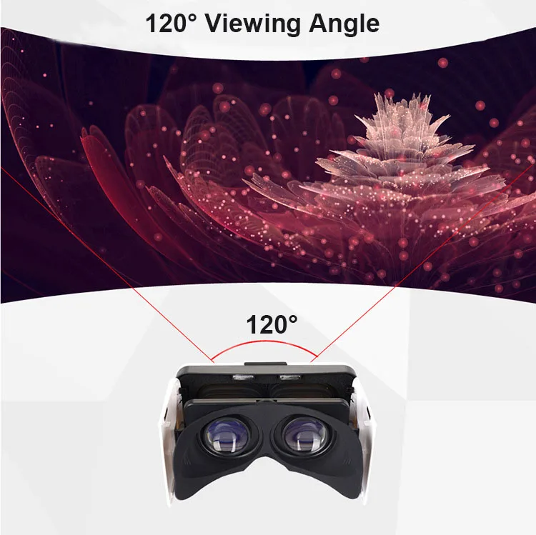 Складные 3D очки виртуальной реальности VR Box Google Cardboard портативные складные карманные VR очки для 4,7-6,0 дюймового смартфона подарок