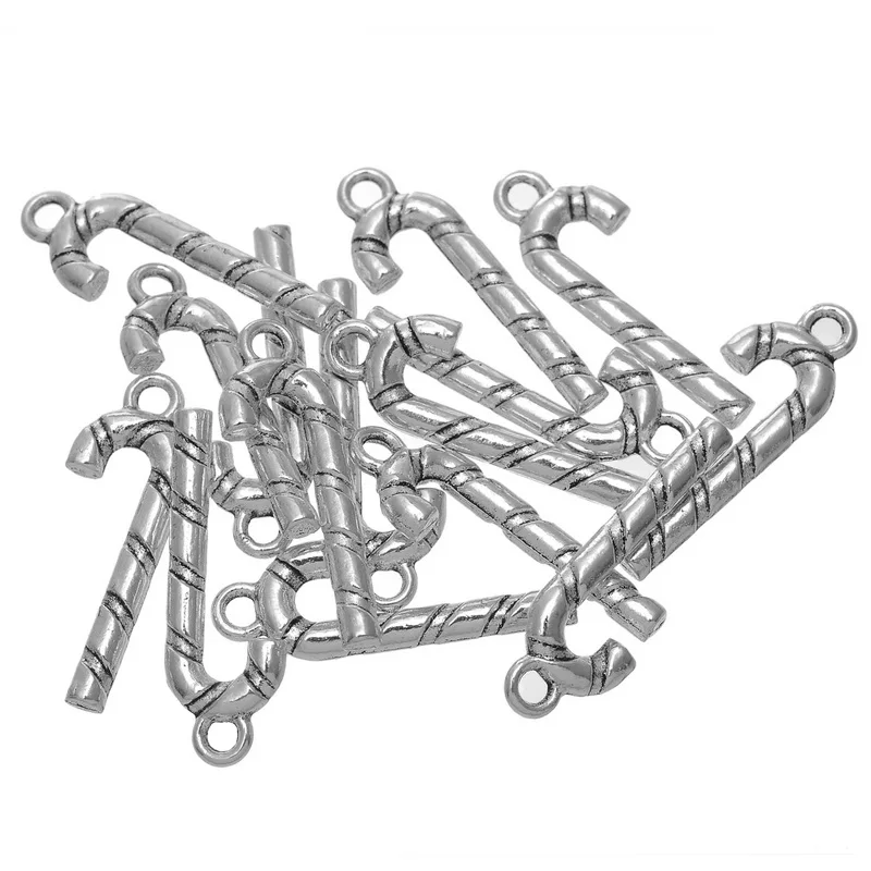 Кулон Рождество X mas Конфеты тростниковый костыль талисманы Набор для