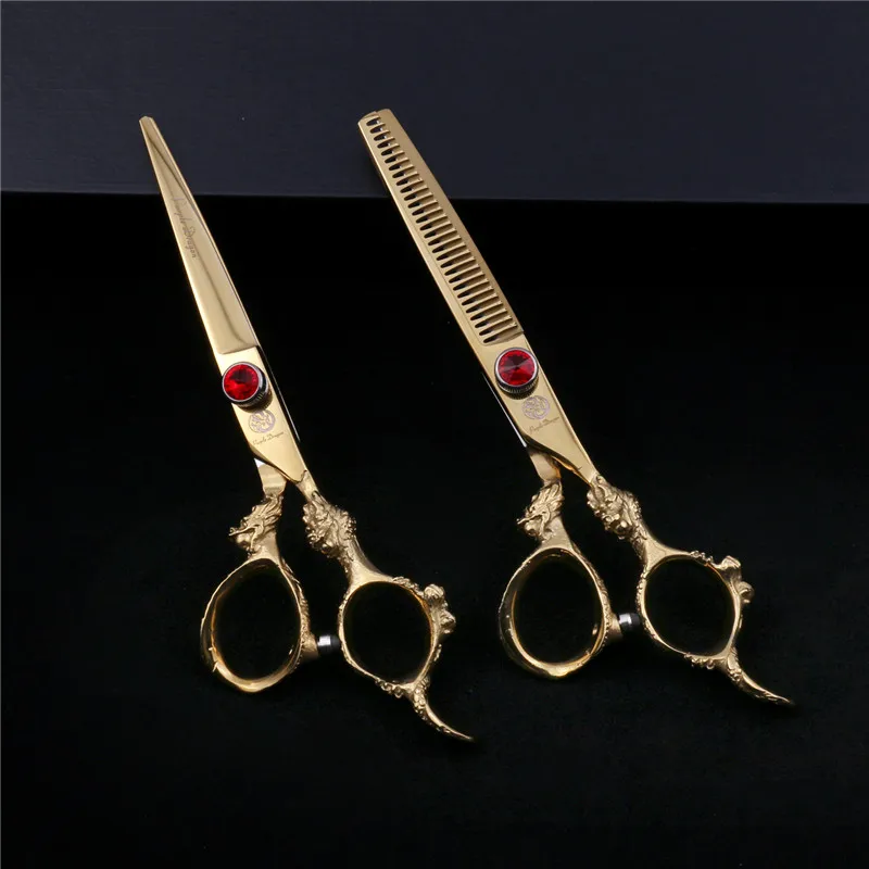 Сиреневый дракон 6 дюймов ручка дракона парикмахерские Scisors японский 440c стальной