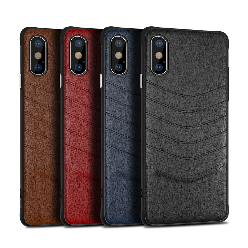 Toraise For iPhone XS Max Case PU Leather Silicone Edge Back XR X Phone Cover for 7 8 Plus 6s 6 7Plus |