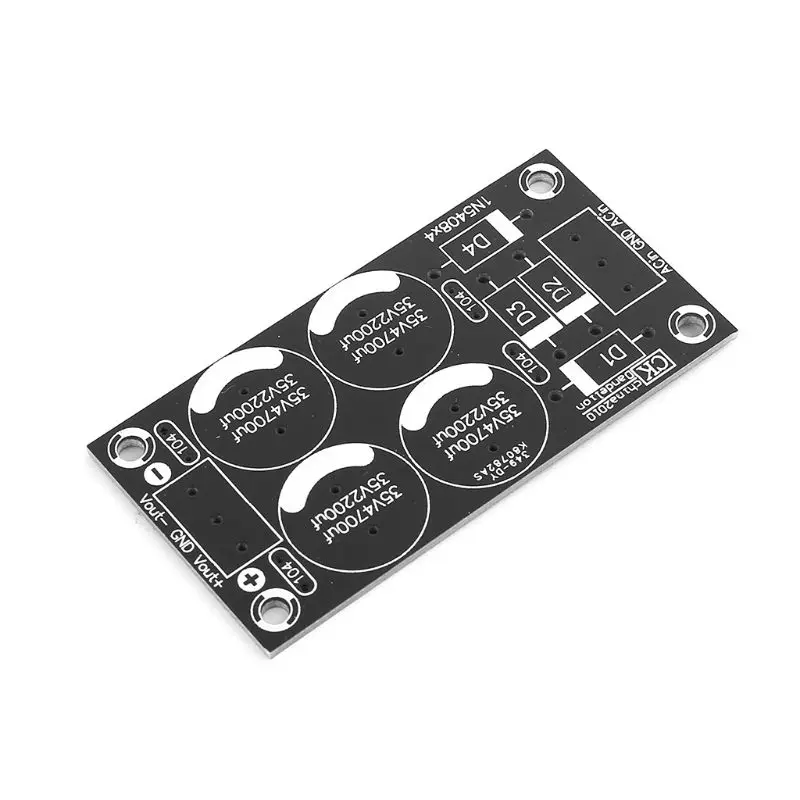 1 pcs Dual Power Rectifier Filter Board PCB 4700uf 35V 2200uf for amplifier power supply adapter | Обустройство дома
