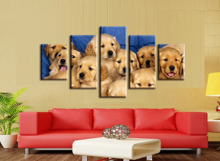 5 шт./компл. постер с изображением щенков Лабрадора и собак настенная наклейка