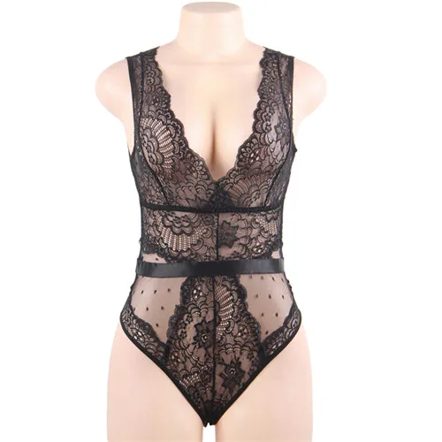 Black Lace Bodysuit Женский спортивный костюм цветочный кружевной боди высокого качества эластичный боди комбинезон размера плюс сексуальный женский боди для женщин RW80807 - Цвет: Black Lace Bodysuit