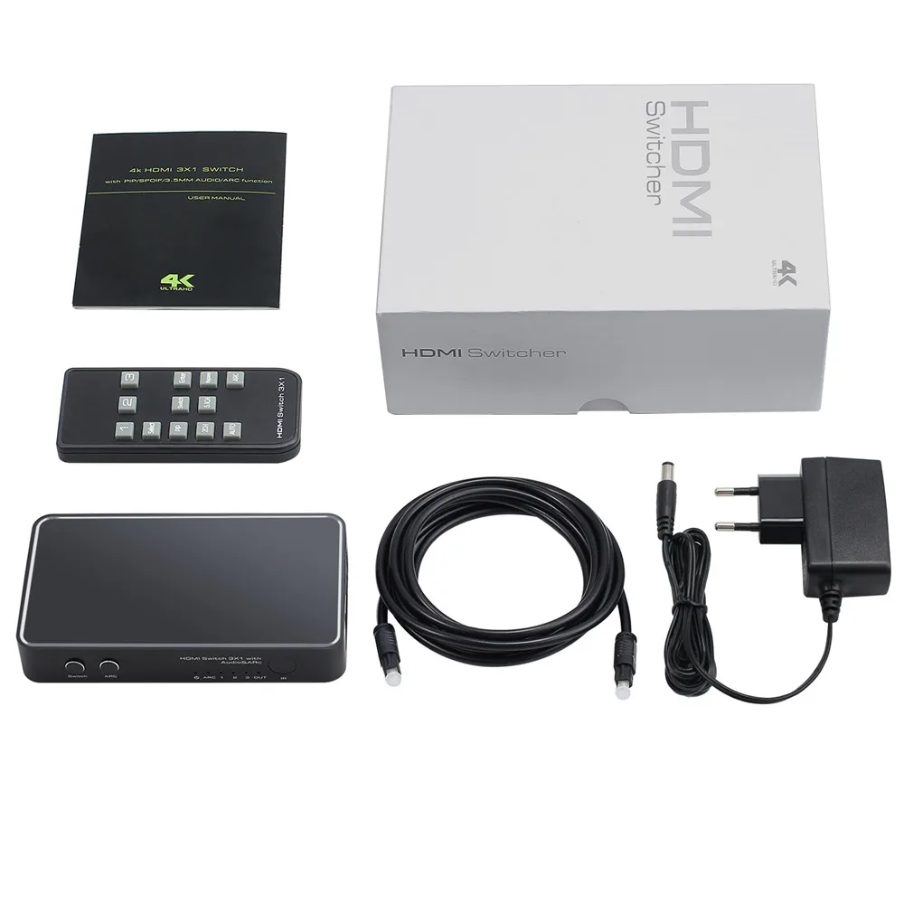 LiNKFOR 3 HDMI совместимый переключатель с аудио экстрактором PIP конвертер ИК пультом