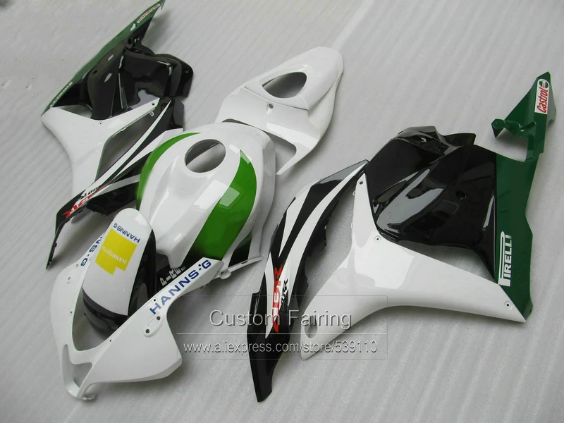 Впрыска ABS обтекателя комплект для HONDA CBR600RR 2009 2010 2011 2012 CBR 600 RR белый черный зеленый