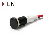 Светодиодный индикатор FILN на приборной панели автомобиля, 10 мм, красный, желтый, белый, синий, зеленый, 12 В, с кабелем 20 см