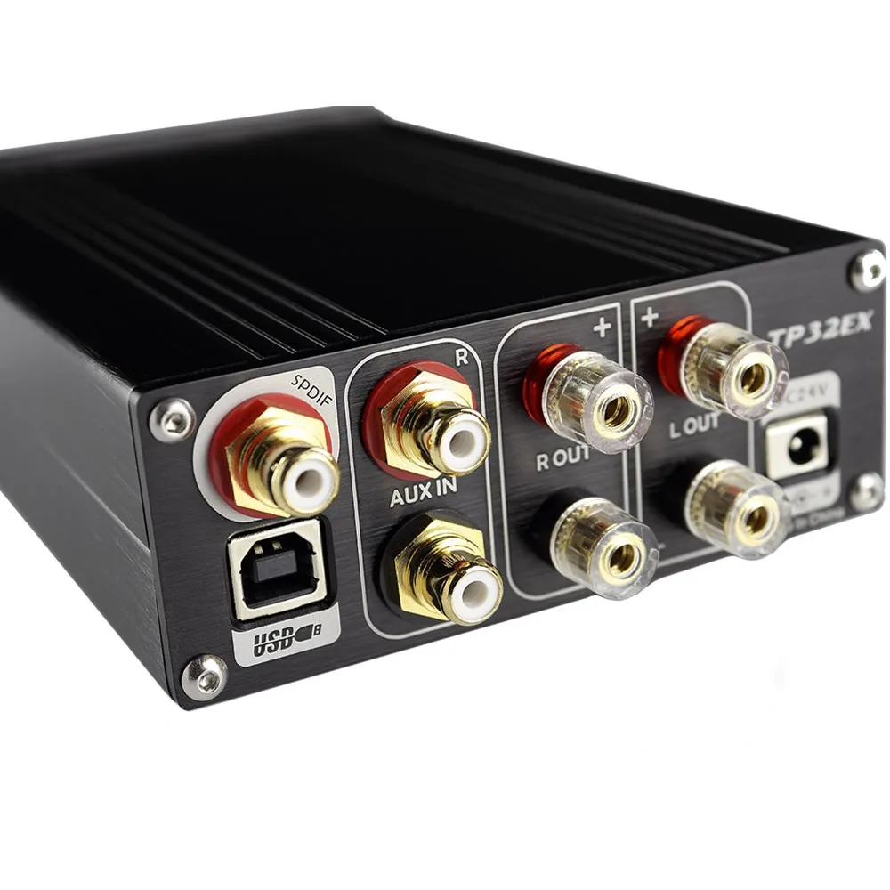 Topping TP32EX 50WPC TK2050 T-AMP Коаксиальный USB DAC Усилитель Для Наушников + Пульт