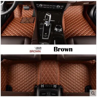 brown Пользовательские автомобильные коврики для Mercedes Benz S500 A180 A200 A260 B180 B200 C200 C300 E200 E260 E320 E400 G350d G500 могут быть использованы для грузовых автомобилей - Название цвета: brown