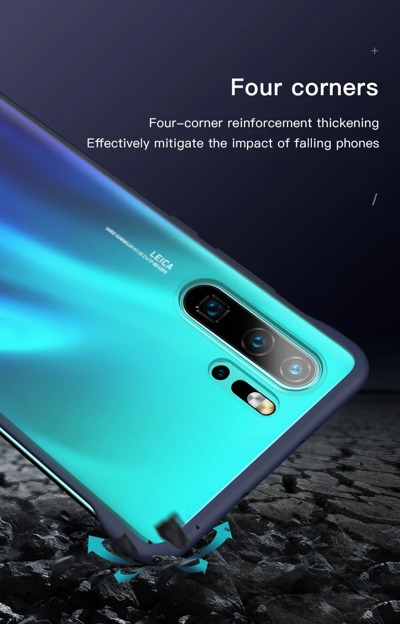 Ультратонкий Бескаркасный Матовый PC чехол для телефона huawei Honor P20 P30 20 Pro Lite Nova 3e 4e 5 5i с кольцом чехол для троса Coque Funda