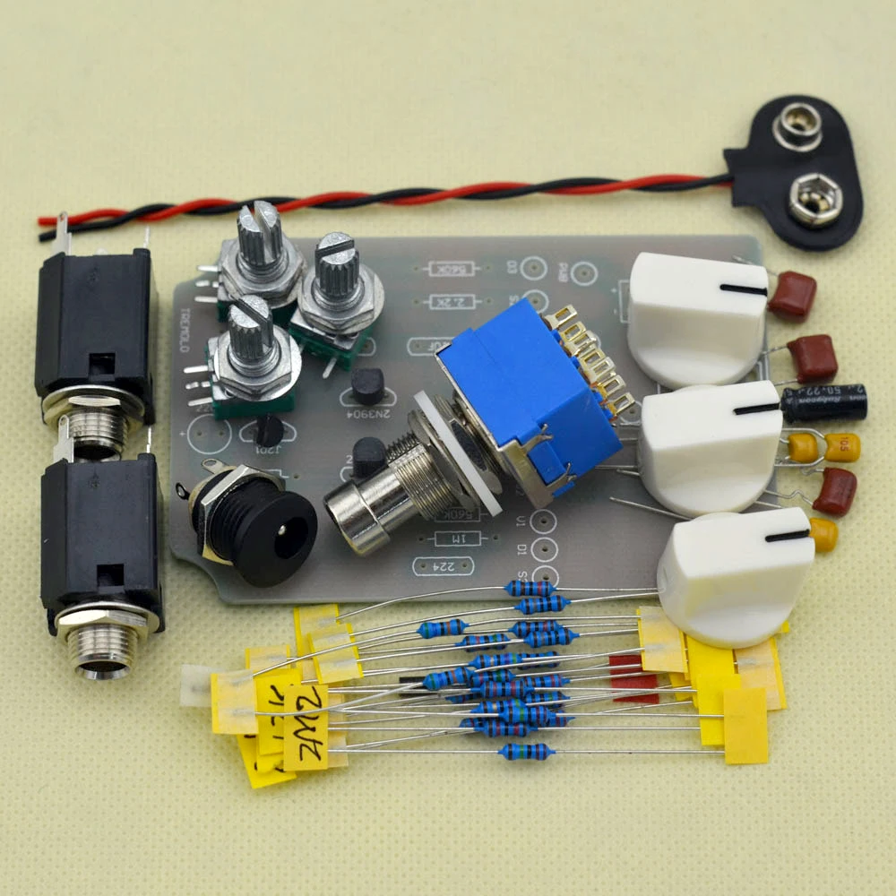 Набор педалей эффектов для электрогитары классический ручной работы в коробке