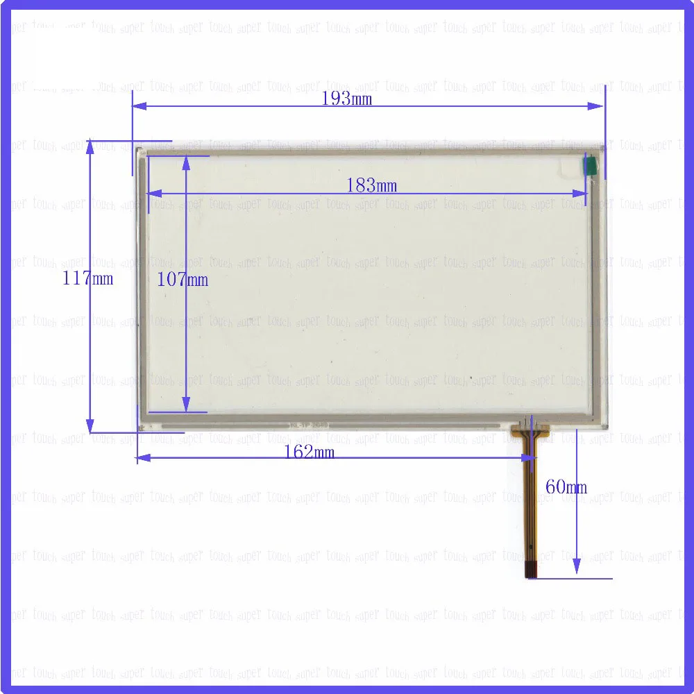 ZhiYuSun AJ 2035 B3 8 дюймов 193 мм * 116 резистивный сенсорный экран панель дигитайзер 193*116