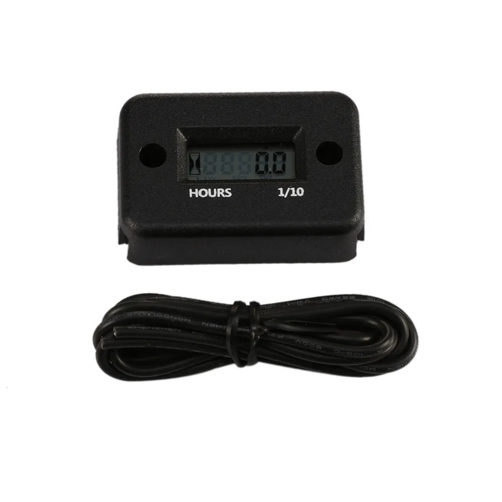 Мотоцикл водонепроницаемый цифровой Tach счетчик часов манометр ЖК для 4 тактный