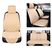 warm plush car seat cover winter faux fur auto front back rear with backrest seat cushion protector pad interior accessories