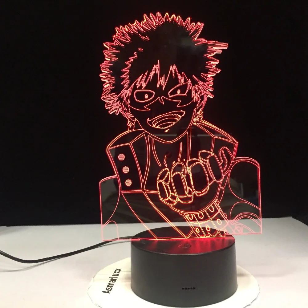 Одна штука тысяча солнечной обезьяны D. Luffy 3D светодиодный ночной Светильник