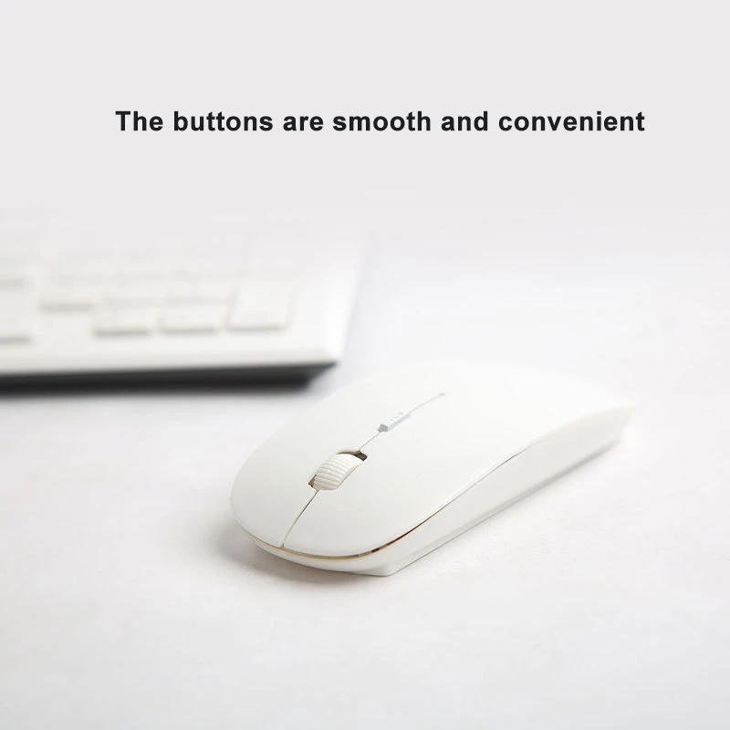 06A Ultra-thin 2.4G Wireless Mouse Portable Ergonomic Optical Mice USB Slim Computer for Laptop Tablet Desktop Notebook PC | Компьютеры и